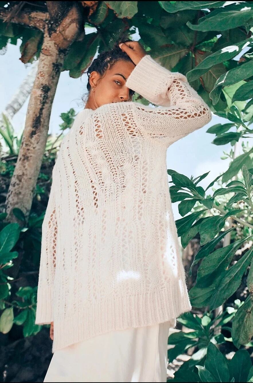 Free People Sylvia Sweater in Rose Women's Sz XS NWT